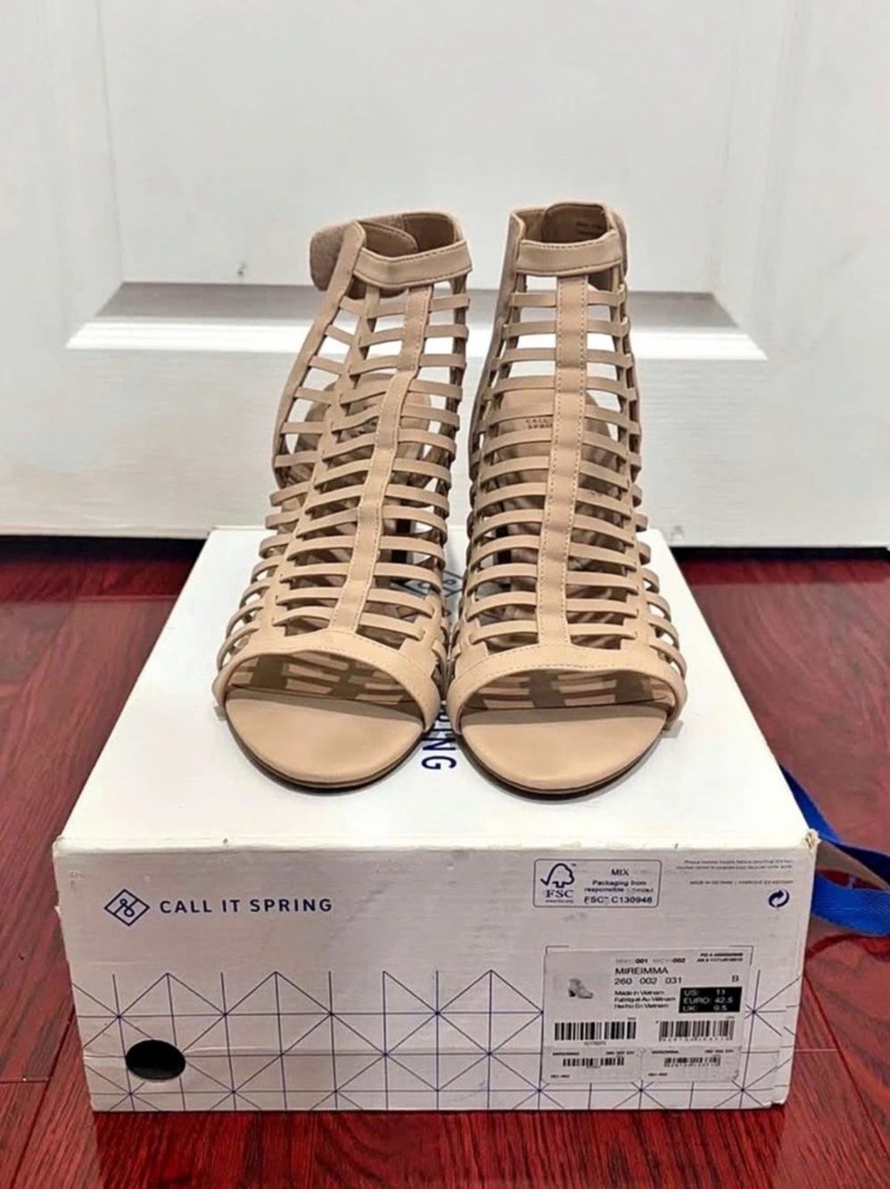 Call It Spring Mireimma Strappy Block Heel Sandals Size Women’s US 11
